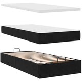  Otomanski okvir kreveta s madracima crni 200x200cm baršunasti | shoptok.hr