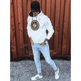 DStreet Bluza męska z nadrukiem biała | Shoptok.si
