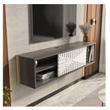 Hanah home tv polica teo floating anthracite white | ePonuda.com