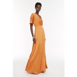 Trendyol Orange Double Breasted Collar Evening Dress & Graduation Dress | ePonuda.com