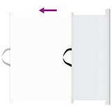  Uvlačiva vrata za kućne ljubimce bijela 82 5 x 125 cm | shoptok.hr