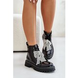 FI1 Lacquered Ankle Boots With Zip And Decorative Heart Black Obeena | ePonuda.com