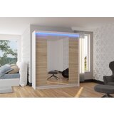 ADRK Klizni ormar s ogledalom BALANCE 180 cm - BIJELA-SONOMA HRAST | shoptok.hr