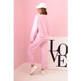 Kesi Włoski Set sweatshirt + pants buttery fabric candy pink | Shoptok.si