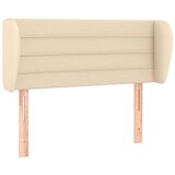  Uzglavlje s ušima krem 93x23x78/88 cm od tkanine | shoptok.hr