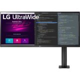 Lg monitor 34'' IPS UltraWide Ergo QHD 3440x1440@75Hz, 21:9, 1000:1, 5ms, 300cd/m², 178°/178°, 1 USB 3.0 upstream, 2 USB 3.0 downstream, 2 HDMI, 1 DP, AMD FreeSync, VESA 100x100mm, Height, Tilt, Swivel, Pivot, Black, 3yw cene
