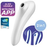 Satisfyer Dual Pleasure Sucking vibrator - White | Shoptok.si