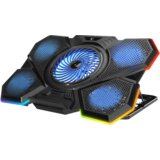 Postolje za notebook gaming Addison RAMPAGE AD-RC13 BELLATRIX BLACK 5 FAN 2 USB RGB LIGHT 15 “-17” Notebook Cool Stand, 40487 | Eponuda.ba