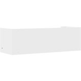 vidaXL Stenska polica bela 100x35x30,5 cm inženirski les | Shoptok.si