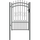 vidaXL Vrat z konico KAMPEN 103 x 200 cm Jeklo Siva Zaklenljivo, (5000301101) | Shoptok.si