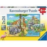 Ravensburger puzzle - Dobrodošli u Zoo - 2x24 dela Cene