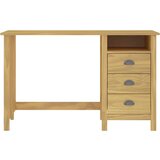  Pisalna miza Hill s 3 predali 120x50x74 cm trdna borovina, (20640824) | Shoptok.si