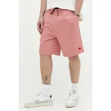 Hugo Bombažne kratke hlače roza barva