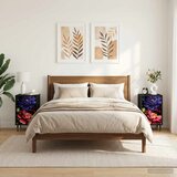  Noćni ormar KIEL 2 kom. Crni hrast 36 x 33 x 61 cm | shoptok.hr