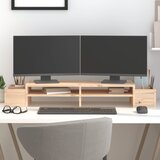  Stalak za monitor 100 x 27,5 x 15 cm od masivne borovine | shoptok.hr