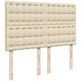  Krevet s oprugama i madracem krem 140x200 cm od tkanine | shoptok.hr