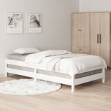  Složivi krevet bijeli 90x190 cm od masivne borovine | shoptok.hr