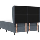 Box Spring Krevet s Madracem Tamno Siva 140x200 cm Baršun | shoptok.hr