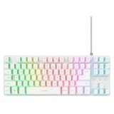 Trust GXT 833W Thado TKL gaming tastatura 87 tastera RGB YU raspored bela Cene