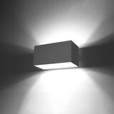  Zidna lampa QUAD MAXI siva | shoptok.hr