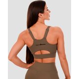 GymBeam ženski sportski grudnjak Cut-Out Olive 66811