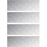 Stepenica Pravokutni 4 pcs Srebrno 90 x 30 cm Aluminij | shoptok.hr