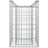  Gabionski uzdignuti krevet Srebrno 50 x 50 x 80 cm - 50 x 50 x 80 cm | shoptok.hr