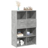  Visoka komoda siva boja betona 80x42,5x124 cm konstruirano drvo | Eponuda.ba