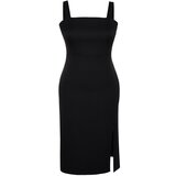 Trendyol Curve Black Slit Detailed Woven Dress | ePonuda.com