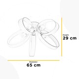  onli - plafonska svetiljka serena 5xE14/6W/230V crna | Eponuda.com