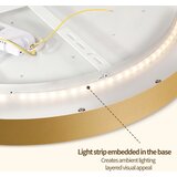  Brilagi - LED prigušiva svetiljka GLASS POOL DOUBLE LED/80W/230V 60 cm zlatna + daljinski upravljač | Eponuda.com