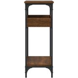  Konzolni stol s policama smeđa boja hrasta 75x29x75 cm drveni | Eponuda.com
