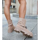 D/CEO Gemre Beige ankle boots with decorative bracelet Geraldo | shoptok.hr