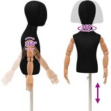 Podesivi Maneken 120-157 cm s Postoljem Uniseks PP Crna | shoptok.hr
