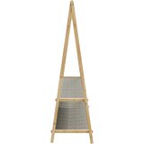 vidaXL Stalak za odjeću s policama 132x45,5x150,5 cm od bambusa | shoptok.hr