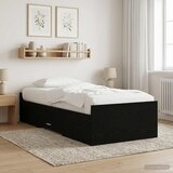  Okvir kreveta s pohranom s ladicama Crni hrast 80 x 200 cm | shoptok.hr