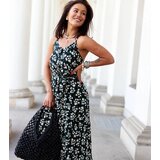 UR/CEO Black floral dress Camnago | shoptok.hr
