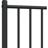  Metalno zamjensko uzglavlje crno 100 cm | shoptok.hr