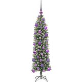  Umjetno vitko božićno drvce Zelena i bijela 120 cm | shoptok.hr