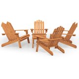  5-dijelna vrtna garnitura Adirondack od masivnog drva bagrema | shoptok.hr