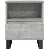  Noćni ormarići 2 kom boja betona 40x35x50 cm konstruirano drvo | shoptok.hr