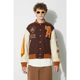 Billionaire Boys Club Bomber jakna s primjesom vune boja: smeđa, za zimu
