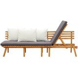  Vrtni dnevni ležaj 200 x 65 cm od masivnog bagremovog drva | Eponuda.com