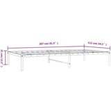 Metalni okvir za krevet bijeli 107x203 cm | shoptok.hr