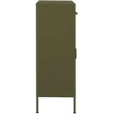  Omara za shranjevanje olivno zelena 80x35x101,5 cm jeklo | Shoptok.si