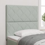 vidaXL Naslon za glavo z diamantnimi bloki svetlo siva 90 cm pliš, Naslon za glavo z diamantnimi bloki svetlo siva 180 cm pliš | Shoptok.si