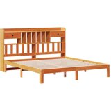 vidaXL Krevet s regalom za knjige bez madraca 180x200 cm od borovine | shoptok.hr
