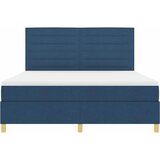  LED Box Spring Krevet s madracem Plava 180 x 200 cm tkanina | shoptok.hr