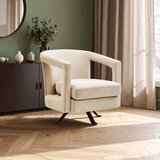 Premier Housewares Bež okretna baršunasti fotelja Hestia – | shoptok.hr