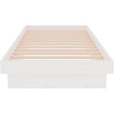  Okvir za krevet od masivnog drva bijeli 75 x 190 cm mali | shoptok.hr